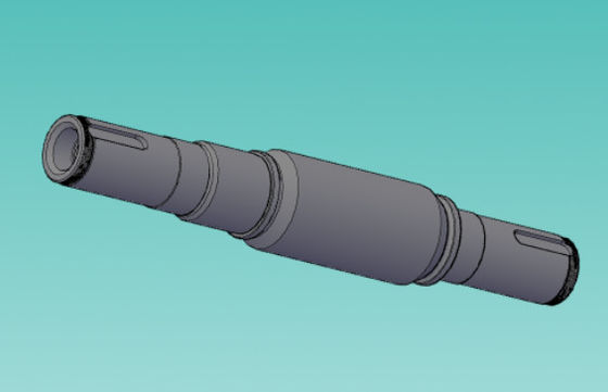 H200N2 TlT अक्षीय प्रशंसक भागों प्रशंसक धुरी 42CrMo-5 सामग्री 1750mm लंबाई